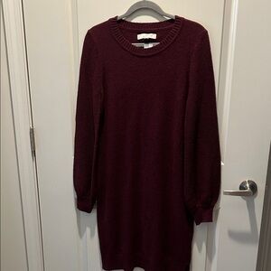Loft long sleeve sweater dress medium
New with tag